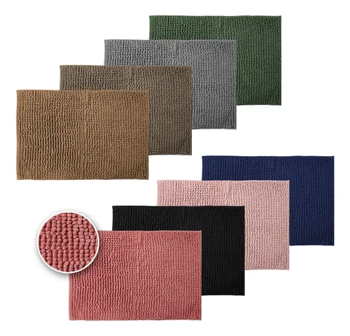 Kit 4 Tapetes De Banheiro 40×60 Antiderrapante Bolinha Macio