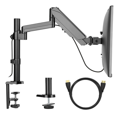 Monitor Mount Stand  Adjustable Single Arm Desk Vesa Mo...