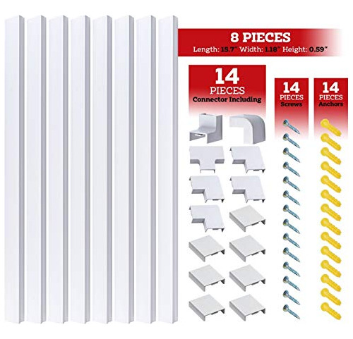 Corrector De Cables De 157 Pulgadas En El Canaleta De Pared,