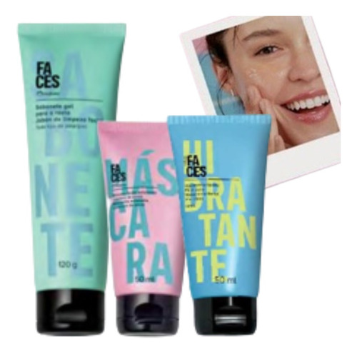 Faces Rutina Cuidado Diario Facial Para Piel Seca Kit Natura