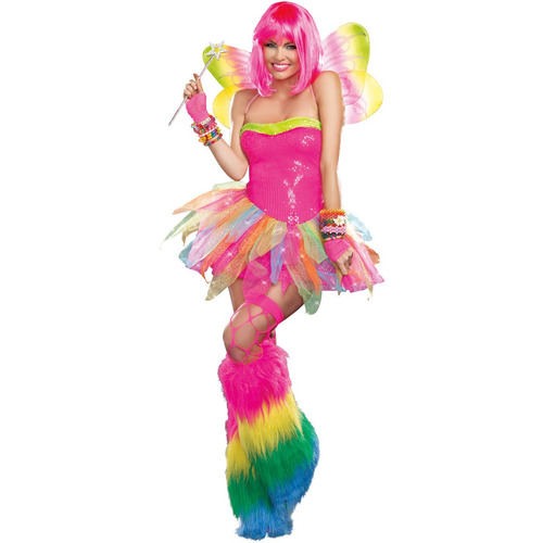 Disfraz De Hada Arco Iris Para Mujer Talla: S Halloween