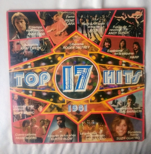 17 Top Hits 1981 Kiss Kraftwerk Status Quo Irene Cara Vinilo