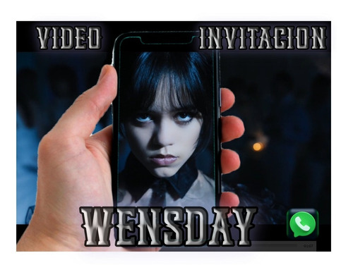 Video Invitacion Wensday  (merlina)