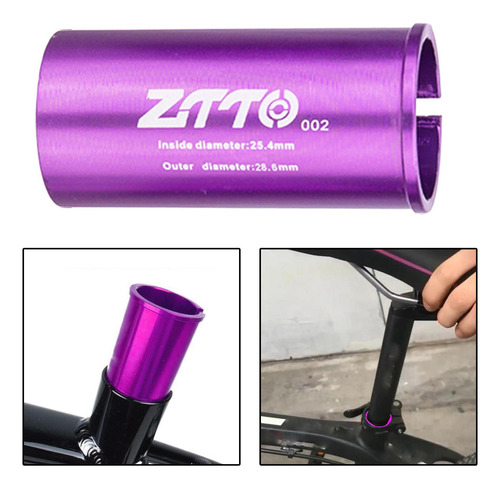 2 Adaptador De Conversión Para Tija De Bicicleta, 2 Piezas