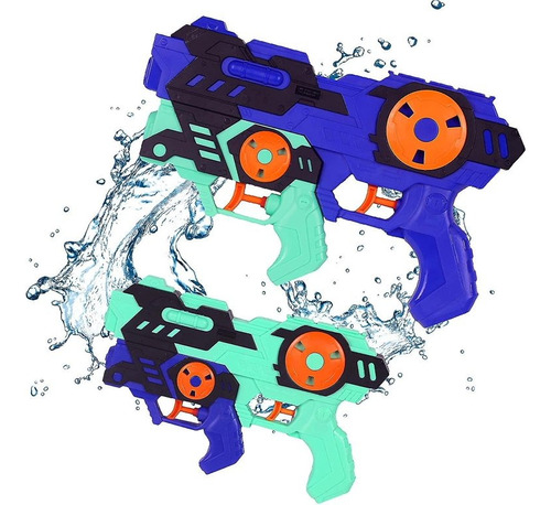 Pistola Agua Doble 2 En 1 Espacial 26cm Pileta Niño Verano