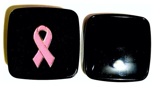 12 Pins Moño (lazo) Rosa Con Estuche Lucha Vs Cancer 12 Kits