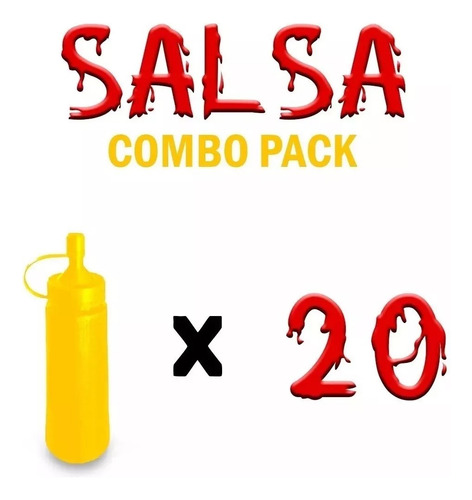 Dispensador De Salsa Catsup Mayonesa Mostaza 20 Botes 250 Ml