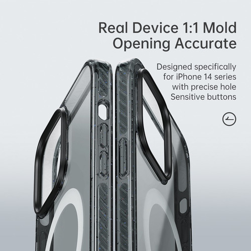 Capa Magsafe Crystal Armor Shield para iPhone 14 Pro Max 6.7 Cor Transparente