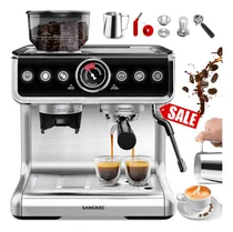 Comprar Cafetera Espresso Y Capuchino Para Negocio 20 Bar,máquina De Espresso Con Sistema De Calentamiento,espumador De Leche Y Molino,pantalla Táctil,kit Barista Completo Para Capuchinos Lattes,(esg2-pro)
