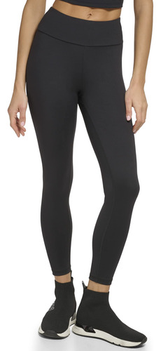 Dkny Leggings De Yoga Con Control De Abdomen Para Mujer, Ne.