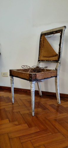 Silla Luis Xvi Para Restaurar Marrón Crema (Usado)