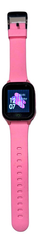 Reloj Inteligente Para Niños. Sim. Cámara. Llamadas Y Gps Multicolor Silicona Rosa Negro
