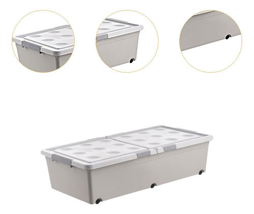 Organizador De Cajas De Almacenamiento Debajo De 100x50x24cm