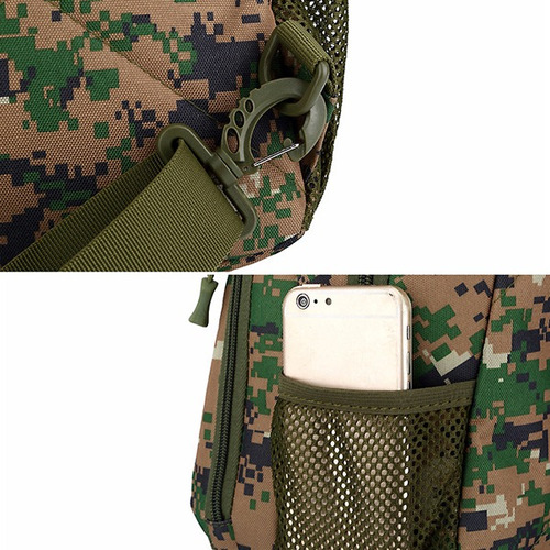 Imagen 9 de 10 de Nylon al aire libre militar crossbody Táctico Bolsa Cámping