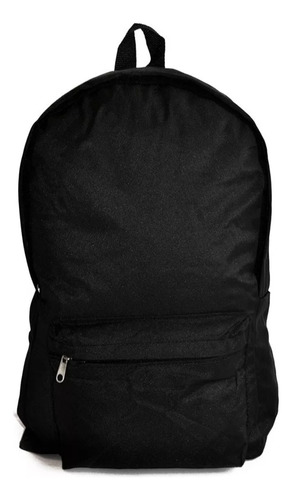 Mochila Negra Básica Unisex 