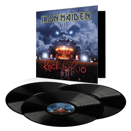 Iron Maiden Lp Rock In Rio 2017 Vinil Black 03-lps