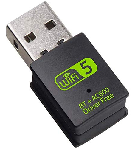 Adaptador De Bluetooth De Wifi Usb 600mbps Dual Band 2 ...