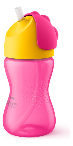 Philips Avent Vaso Con Bombilla Flexible 1 Pza 300ml Rosa Sc