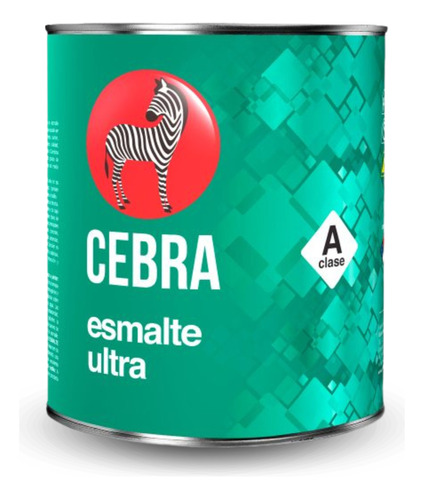 Pintura De Aceite Cebra Esmalte Ultra Aguamarina 1/4 Galon