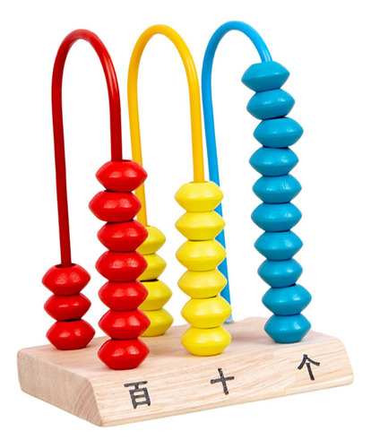 Juguete Montessori Abacus, Cuenta Matemáticas, Ábaco, Madera