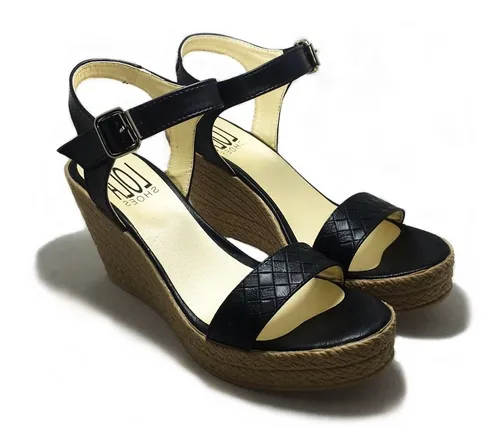 Sandalias Mujer Plataforma Con Tira Taco Chino gr 958