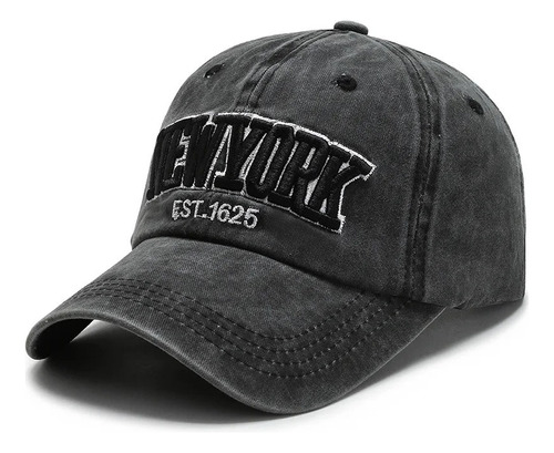 Gorra New York Deportiva Casual Algodón Pre Lavada Béisbol