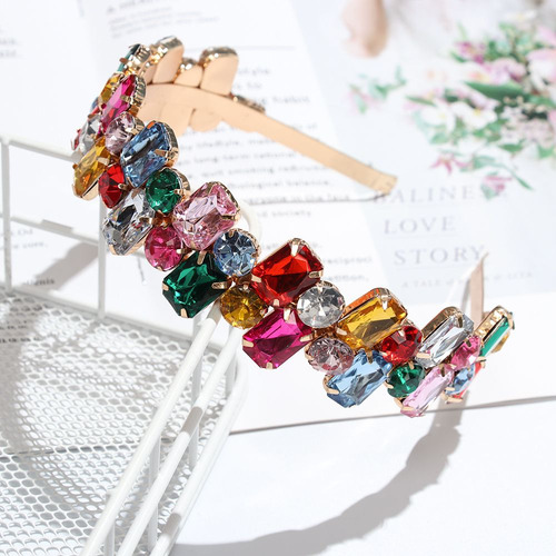 Diadema De Perlas Que Envuelve La Cabeza, Diadema Con Diaman