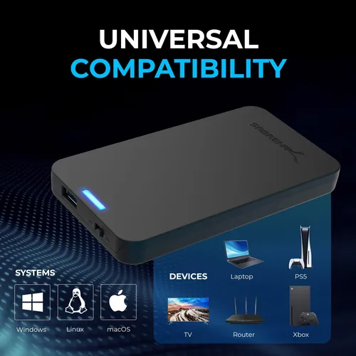 External Hard Drive Enclosure Sabrent 2.5'' Sata To Usb 3.0