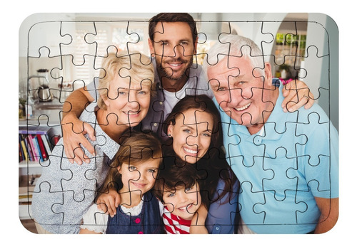 4 Puzzle Carton 54 Piezas Personalizado Dia Madre Padre