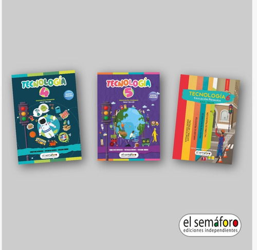 Colección  Tecnología  De 4to A 6to Grado (3 Libros)