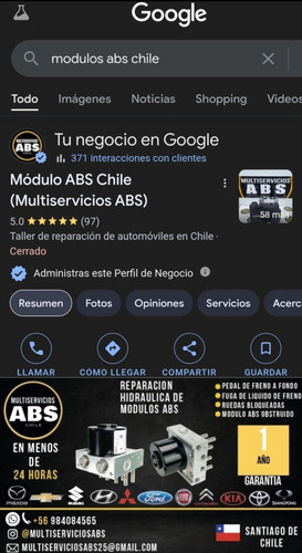Modulo Abs | Reparación | 1 Año De Garantía