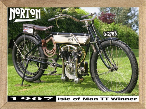 Norton 1907 , Cuadro, Moto, Publicidad.      P287