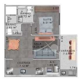 Imagem 11 de 11 de Apartamento Em Praia Grande, Jardim Real - V5540