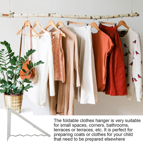 Tendedero Plegable Percha Pared Ropa Hogar Lavanderia 3 Pzs