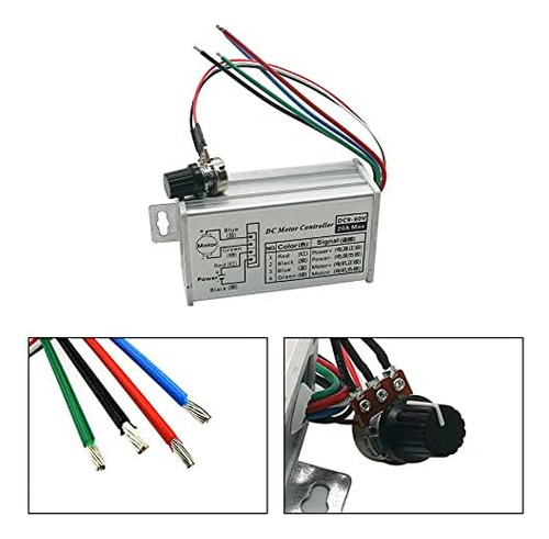 12v 24v Max 20a Pwm Dc Motor Control De Velocidad Variable C