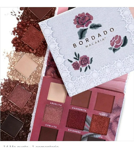 Sombras Premium Modelo Bordado Macaria Color Nude