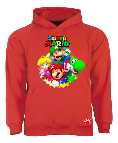 Polerón Canguro Mario Bross, La Película, Niños, Jóvenes