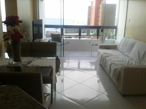 Imagem 1 de 16 de Apartamento Nascente Com Vista Mar Mobiliado 2 Quartos Totais 60m2 Na Barra - Adr762 - 69232677
