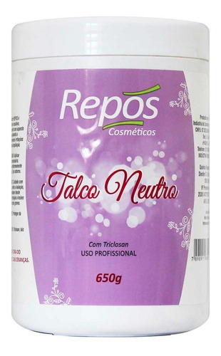 Talco Neutro 650g - Rainha Flor