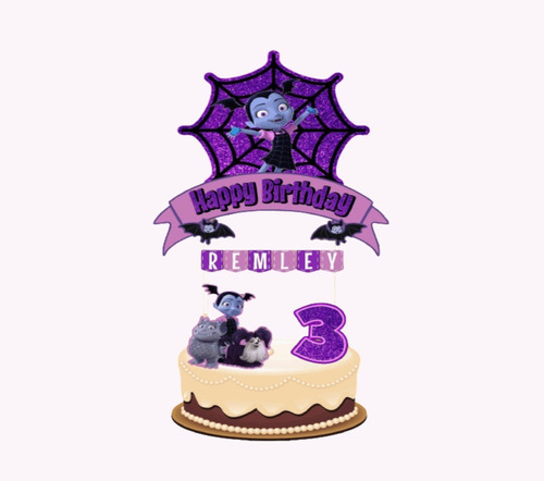 Vampirina Cake Topper Adorno Para Tortas  