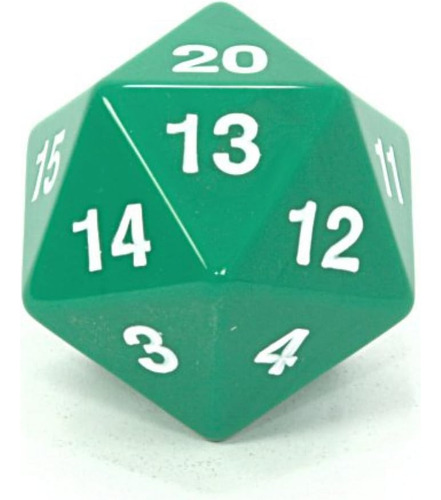 Koplow Games 1 Dado De Cuenta Atrás Opaco Koplow Jumbo D20 D