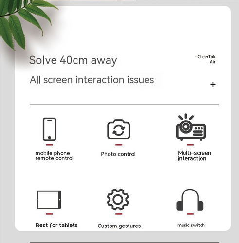 Control Remoto Con Panel Táctil Y Bluetooth Para Teléfono