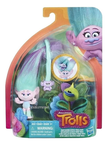 Trolls Figura + Bebe Hasbro Original Muñeca Scarlet Kids