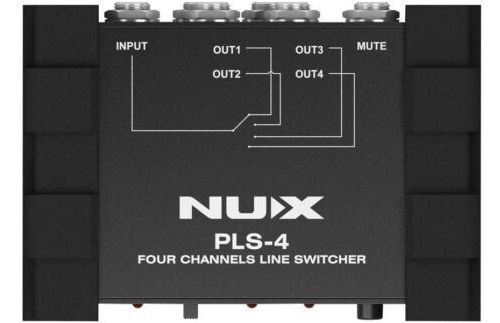 Nux Pls4 4 Channel Line Switcher Interface De Audio Prm