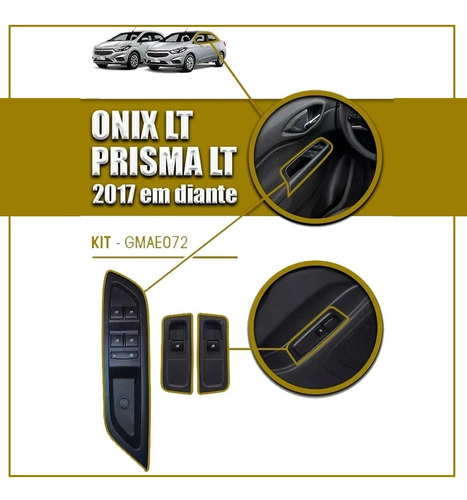 Vidro Elétrico Onix Lt 2017 2018 2019 Traseiro Kit Tragial
