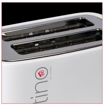 Imagen 4 de 8 de Tostador De Pan 840w Tp-830 Blanco Sindelen - Iken