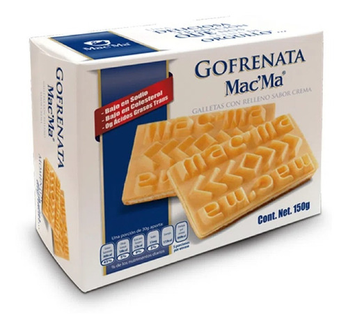 Imagen 1 de 2 de Galleta Macma Gofrenata 150g