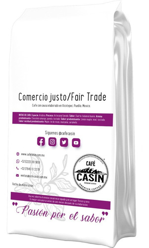 Imagen 3 de 3 de Café Tostado Y Molido By Casin Present. Master Blend - 500gr