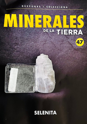 Coleccion Minerales Nº 47 Selenita Fasiculo + Piedra