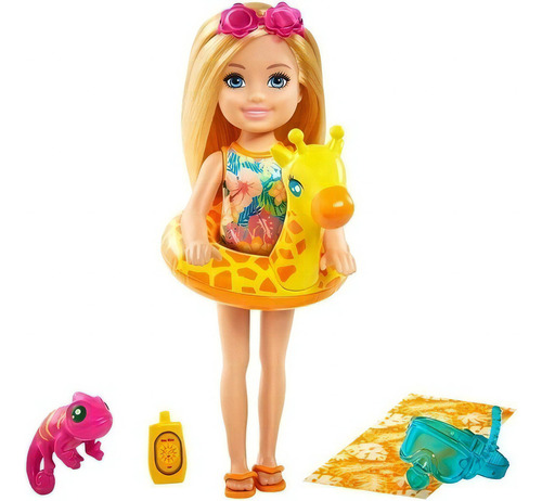 Chelsea The Lost Birthday Flotador De Jirafa Barbie Mattel